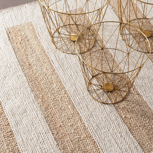 Dash and Albert Rugs Milo Flatweave Ivory/Brown Rug & Reviews Wayfair